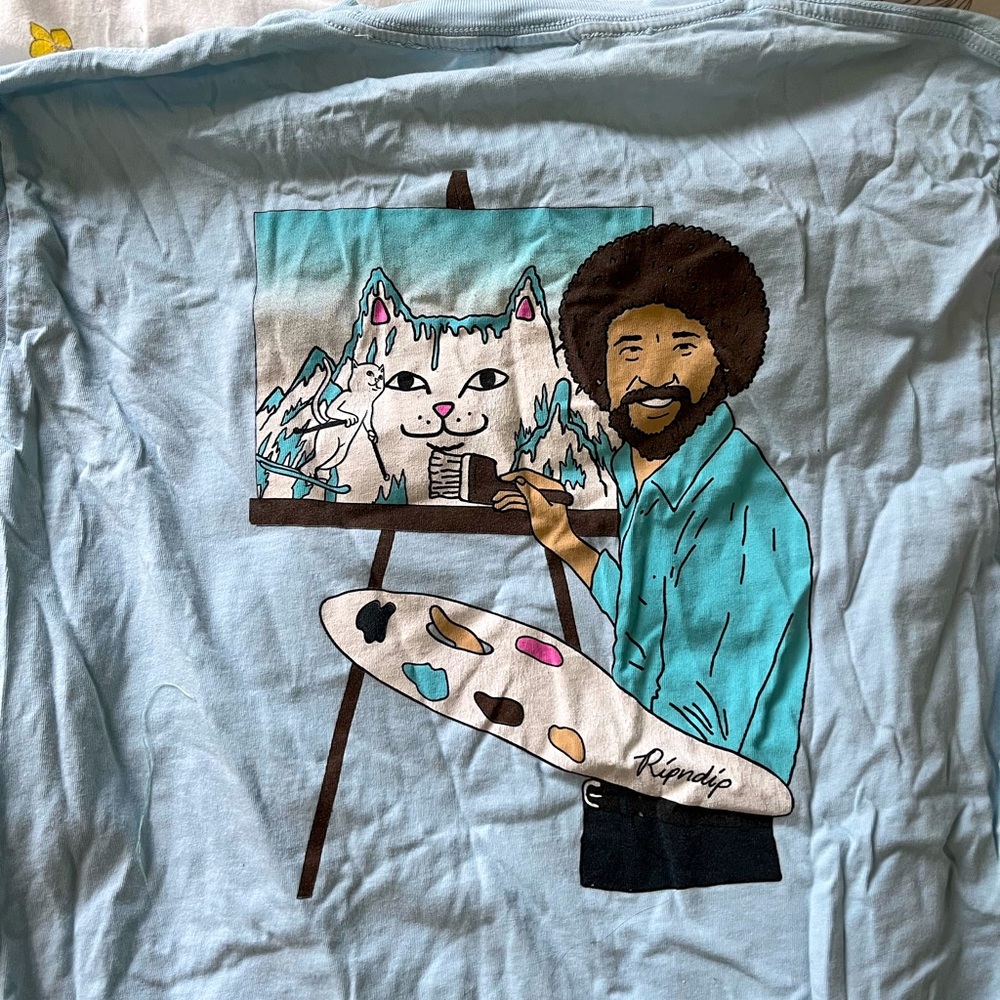 Long Sleep RipnDip Bob Ross Shirt